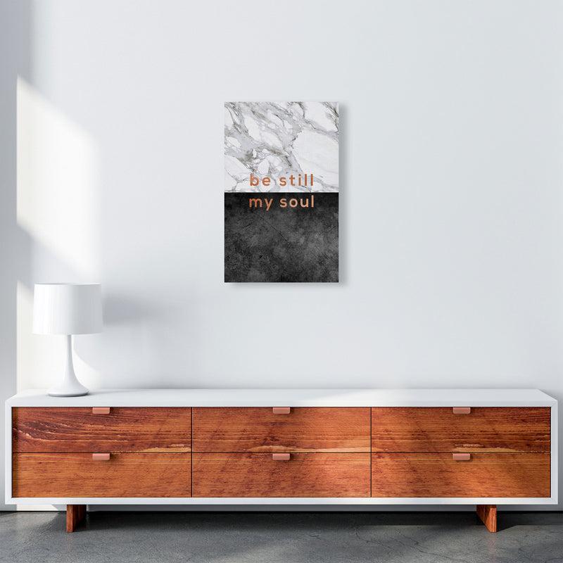 Be Still My Soul Marble Quote Print By Orara Studio A3 Canvas