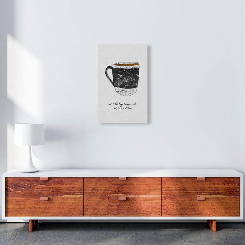 I Like Big Cups Print By Orara Studio, Framed Kitchen Wall Art A3 Canvas