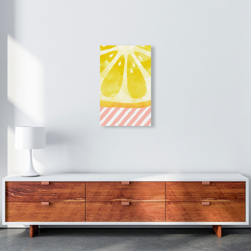 Lemon Abstract Print By Orara Studio, Framed Kitchen Wall Art A3 Canvas