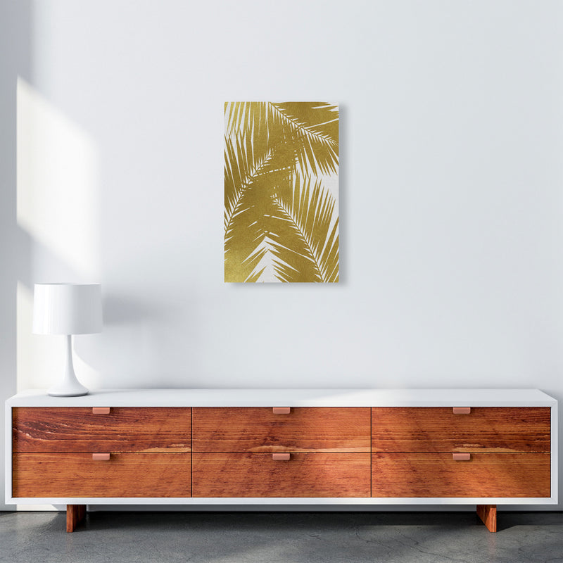 Palm Leaf Gold III Print By Orara Studio, Framed Botanical & Nature Art Print A3 Canvas
