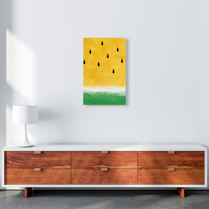 Yellow Watermelon Print By Orara Studio, Framed Kitchen Wall Art A3 Canvas