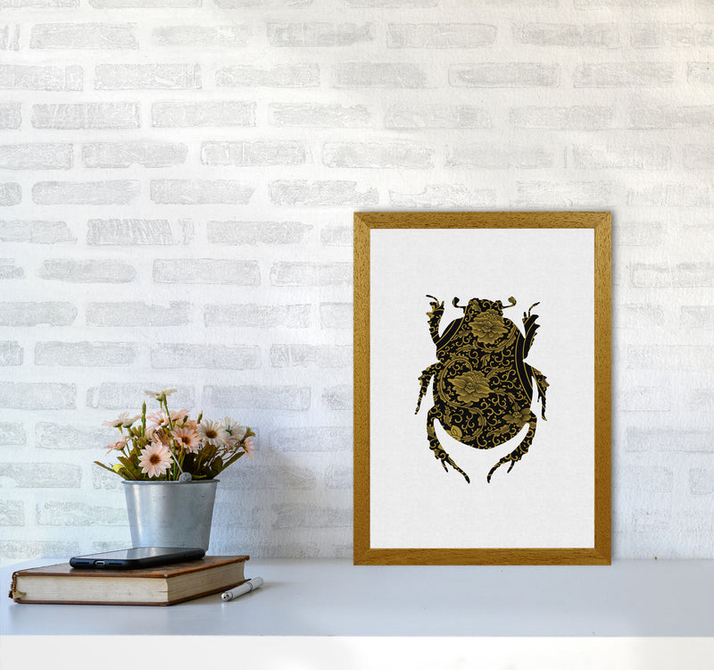 Black And Gold Beetle I Print By Orara Studio Animal Art Print A3 Print Only
