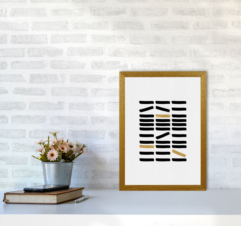 Black And Gold Abstract Print By Orara Studio A3 Print Only