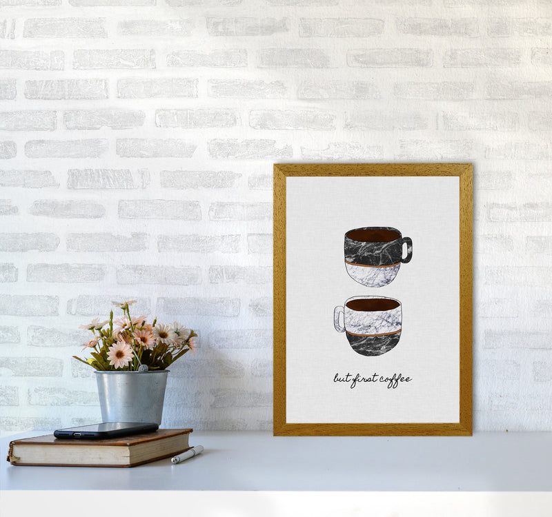 But First Coffee II Print By Orara Studio, Framed Kitchen Wall Art A3 Print Only