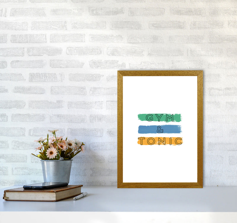Gym & Tonic Print By Orara Studio, Framed Kitchen Wall Art A3 Print Only