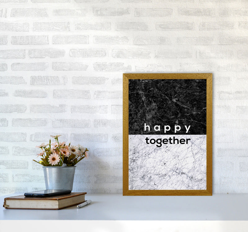Happy Together Black & White Quote Print By Orara Studio A3 Print Only
