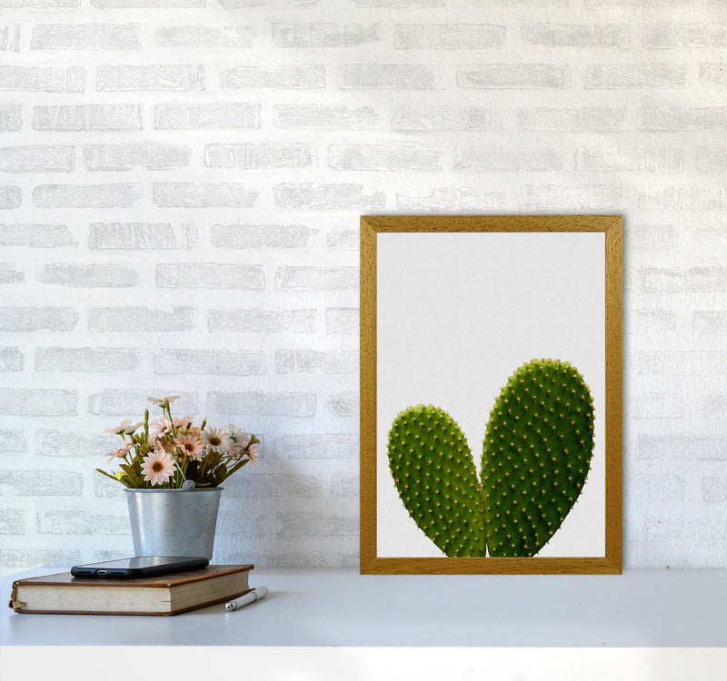 Heart Cactus Print By Orara Studio, Framed Botanical & Nature Art Print A3 Print Only