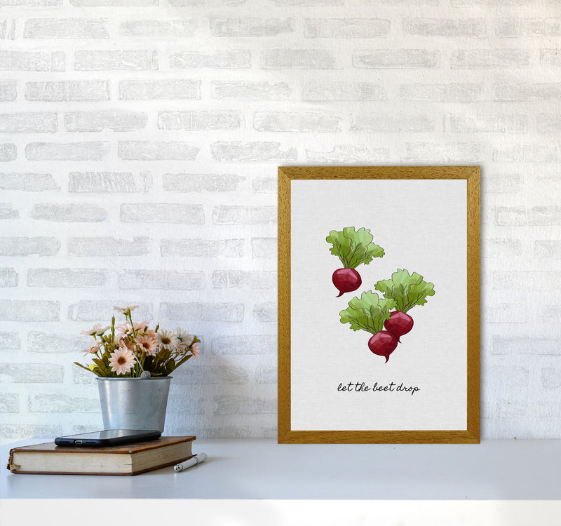 Let The Beet Drop Print By Orara Studio, Framed Kitchen Wall Art A3 Print Only