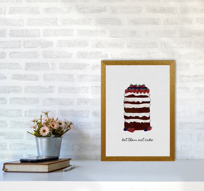 Let Them Eat Cake Print By Orara Studio, Framed Kitchen Wall Art A3 Print Only