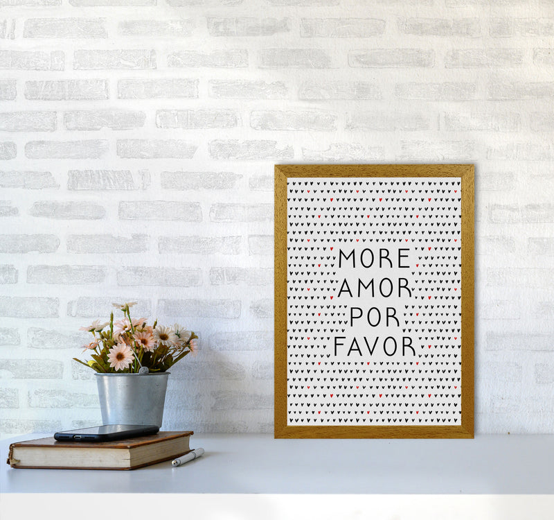 More Amor Black & White Love Quote Print By Orara Studio A3 Print Only