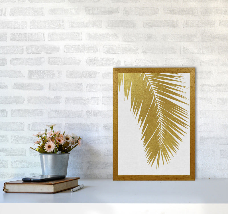 Palm Leaf Gold I Print By Orara Studio, Framed Botanical & Nature Art Print A3 Print Only