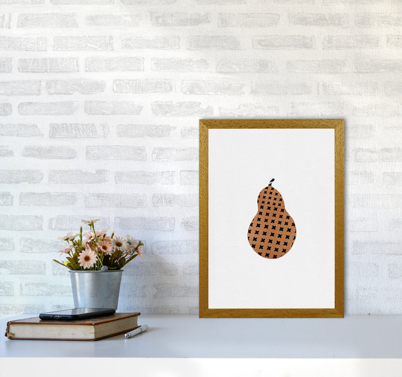 Pear Fruit Illustration Print By Orara Studio, Framed Kitchen Wall Art A3 Print Only