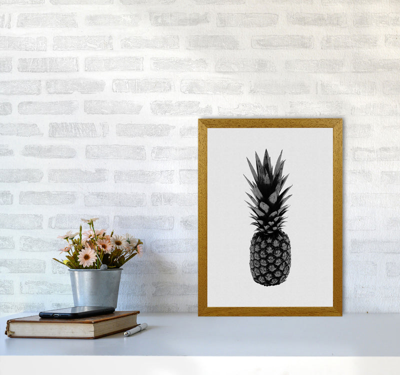 Pineapple Black & White Print By Orara Studio, Framed Kitchen Wall Art A3 Print Only