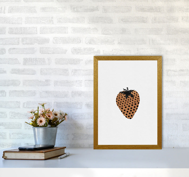 Strawberry Fruit Illustration Print By Orara Studio, Framed Kitchen Wall Art A3 Print Only