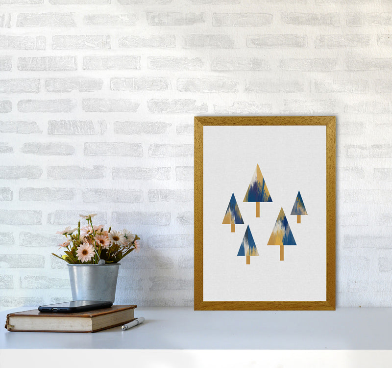 Trees Blue & Yellow Print By Orara Studio A3 Print Only