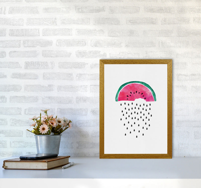 Watermelon Rain Print By Orara Studio, Framed Kitchen Wall Art A3 Print Only