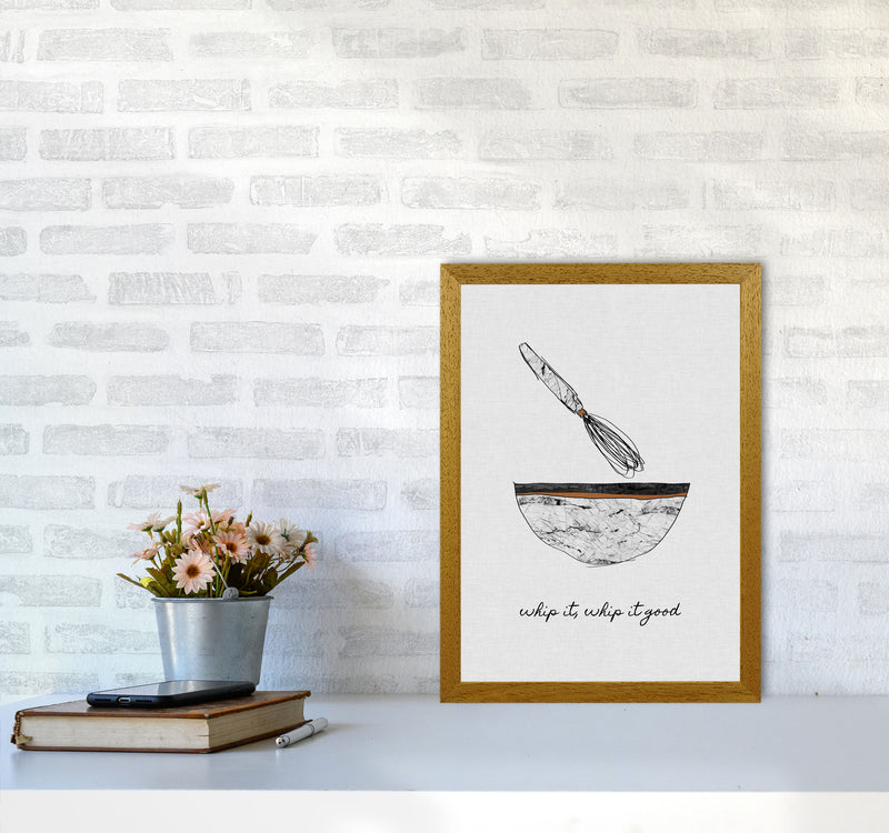 Whip It Good Print By Orara Studio, Framed Kitchen Wall Art A3 Print Only