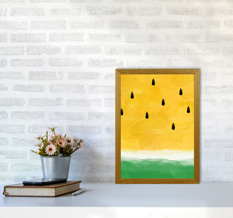 Yellow Watermelon Print By Orara Studio, Framed Kitchen Wall Art A3 Print Only