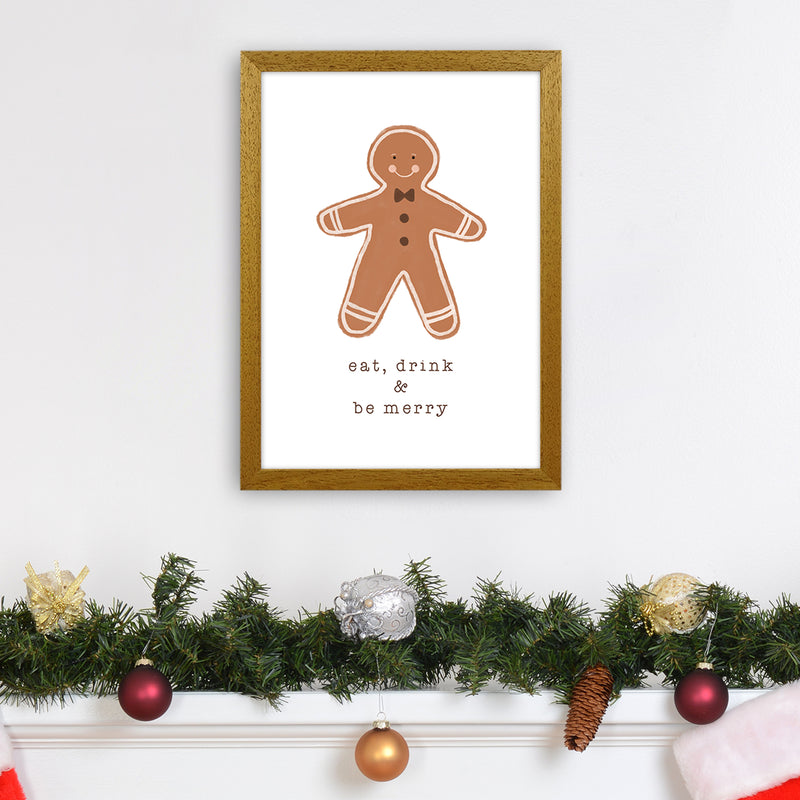 Eat Drink & Be Merry Christmas Art Print by Orara Studio A3 Print Only