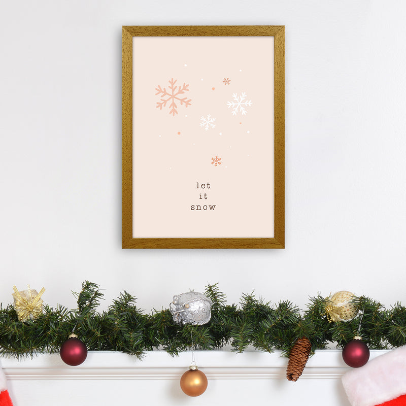 Let It Snow Christmas Art Print by Orara Studio A3 Print Only