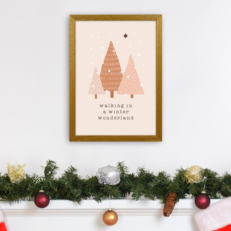 Walking In A Winter Wonderdland Christmas Art Print by Orara Studio A3 Print Only