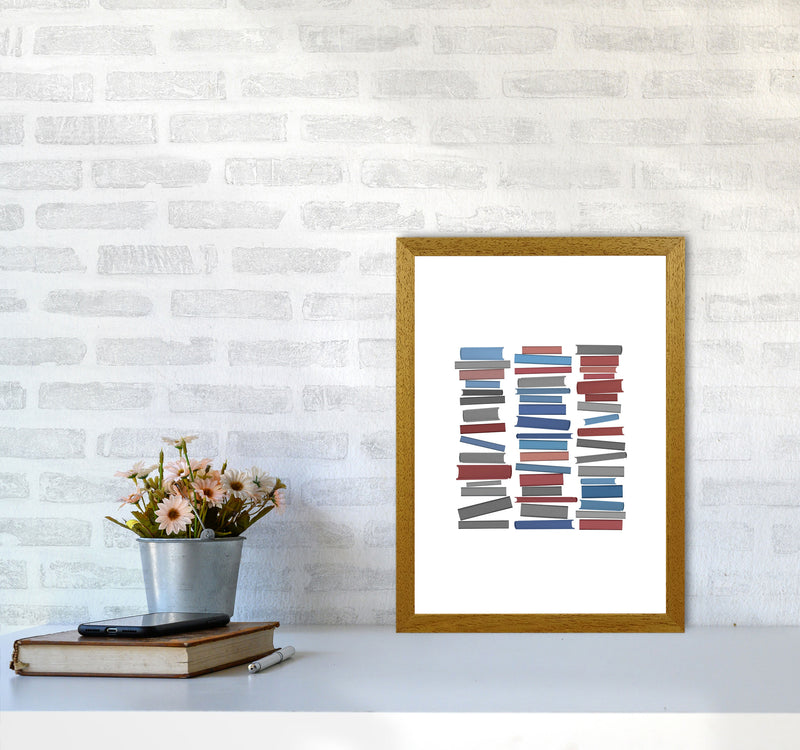 Books Colourful Abstract Art Print by Orara Studio A3 Print Only