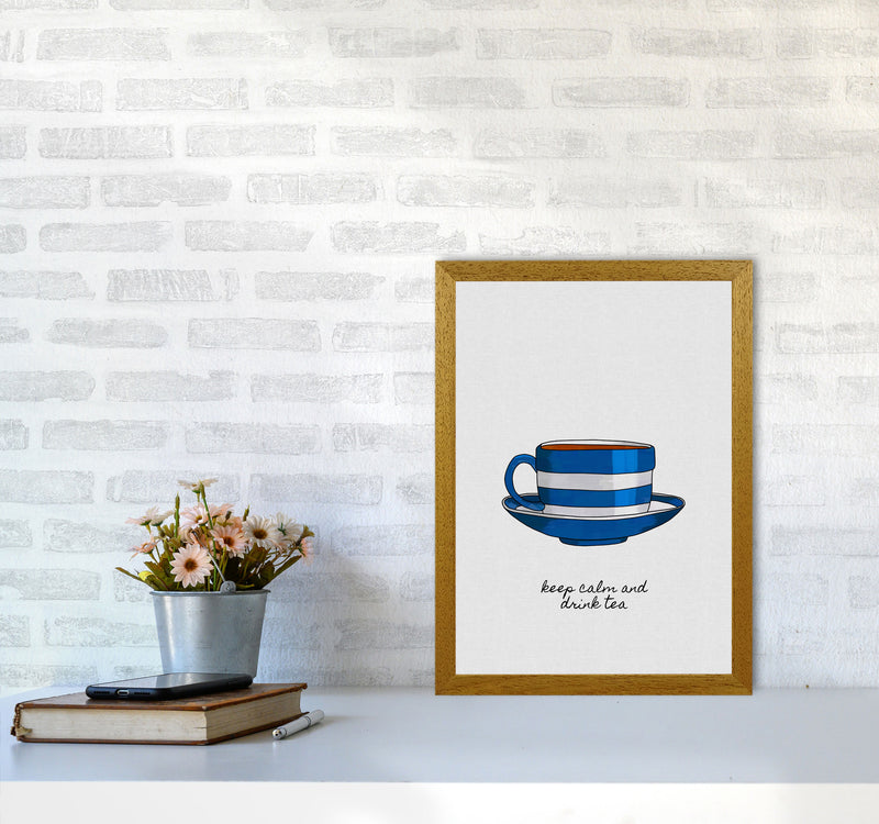 Keep Calm & Drink Tea Quote Art Print by Orara Studio A3 Print Only