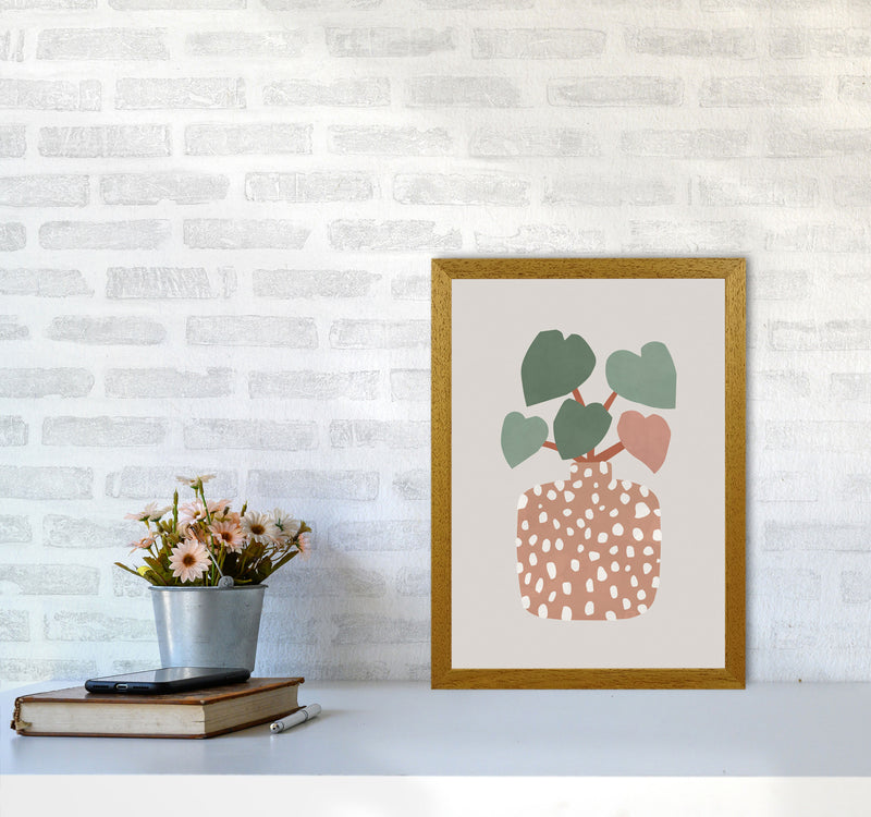 Terrazzo & Heart Plant Art Print by Orara Studios A3 Print Only