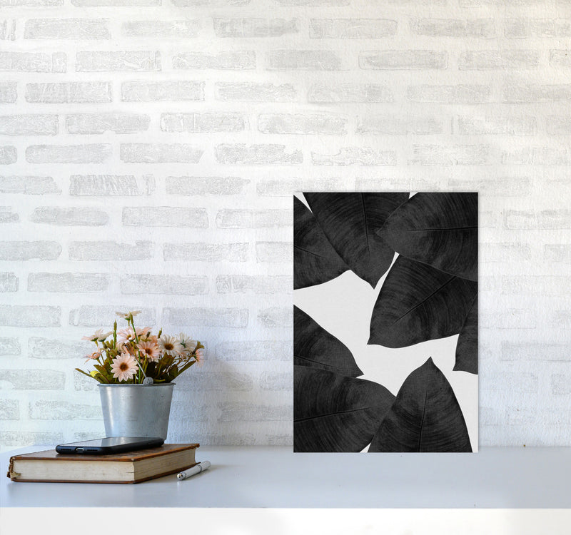 Banana Leaf Black & White II Print By Orara Studio A3 Black Frame