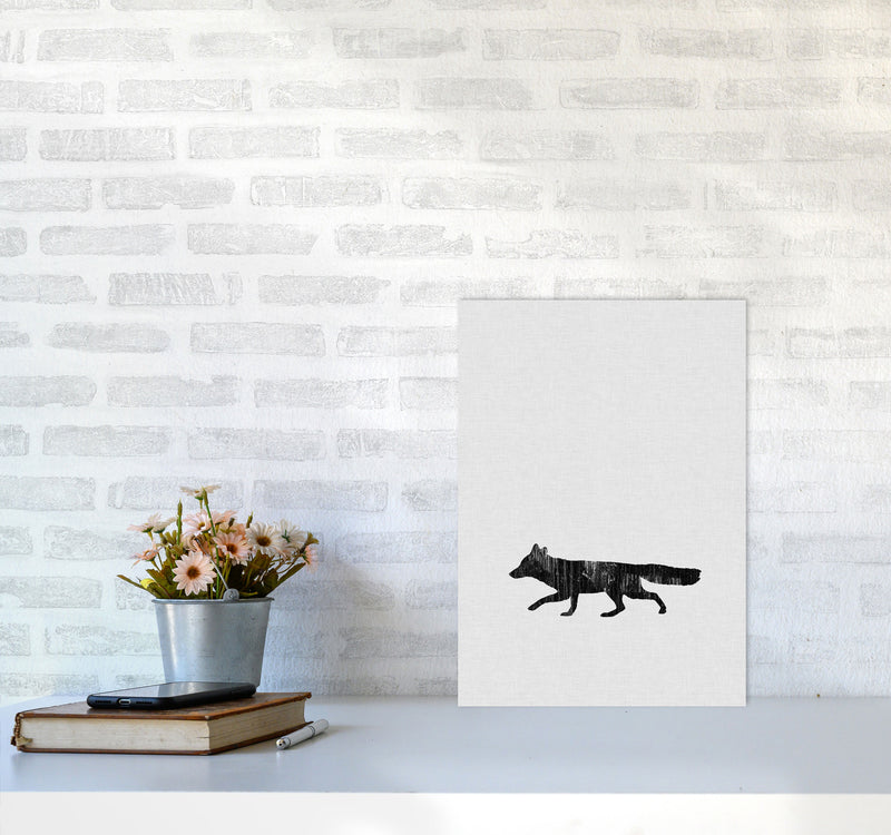 Fox Animal Art Print By Orara Studio Animal Art Print A3 Black Frame