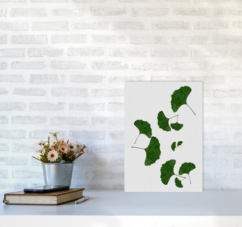 Ginkgo Leaf I Print By Orara Studio, Framed Botanical & Nature Art Print A3 Black Frame