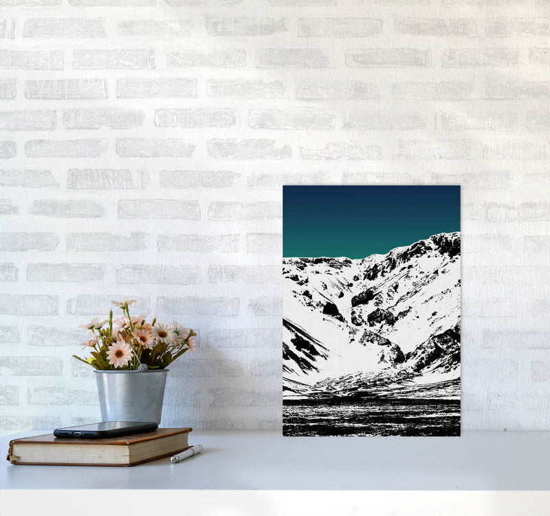 Iceland Mountains II Print By Orara Studio, Framed Botanical & Nature Art Print A3 Black Frame