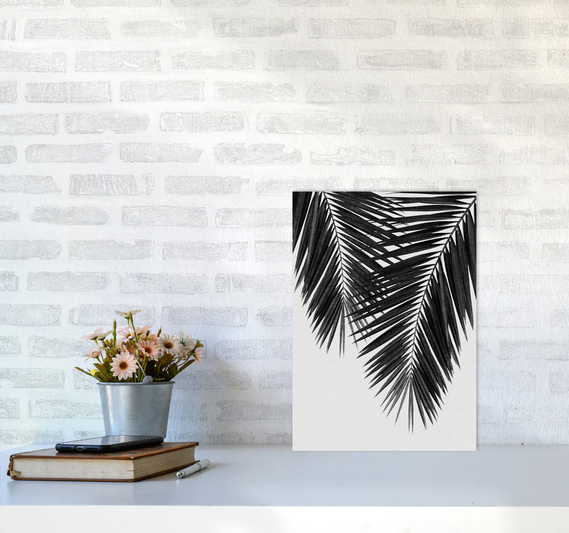 Palm Leaf Black & White II Print By Orara Studio A3 Black Frame