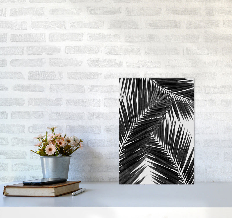 Palm Leaf Black & White III Print By Orara Studio A3 Black Frame