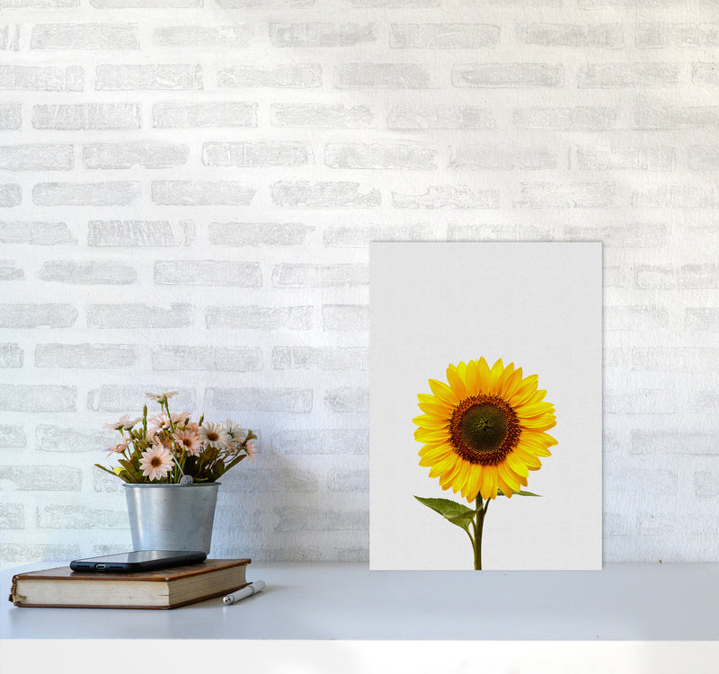 Sunflower Still Life Print By Orara Studio, Framed Botanical & Nature Art Print A3 Black Frame