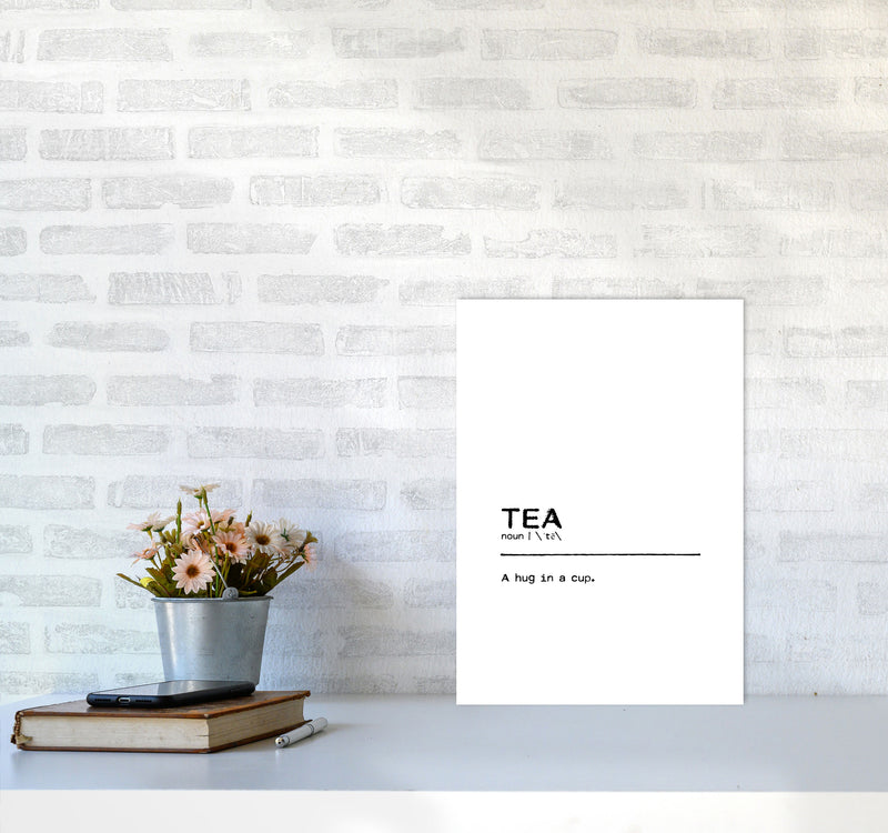 Tea Hug Definition Quote Print By Orara Studio A3 Black Frame