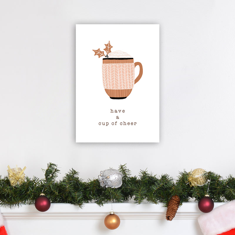 Have A Cup Of Cheer Christmas Art Print by Orara Studio A3 Black Frame