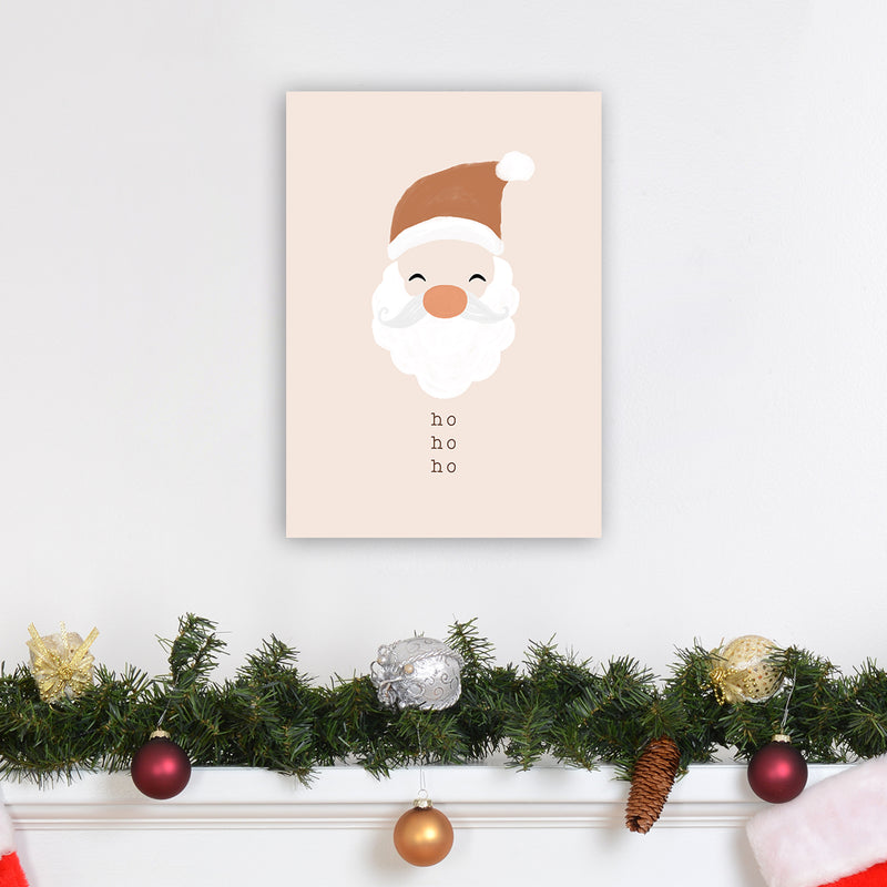 Ho Ho Ho Santa Christmas Art Print by Orara Studio A3 Black Frame