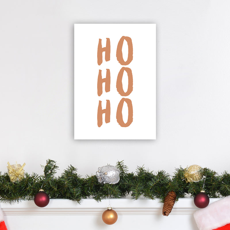 Ho Ho Ho Christmas Art Print by Orara Studio A3 Black Frame