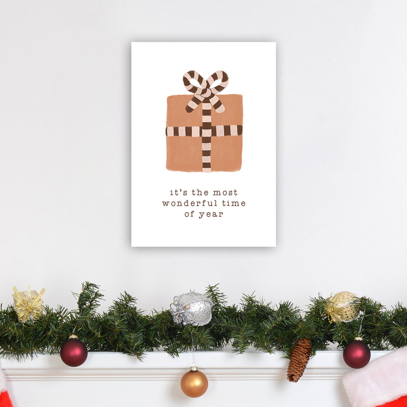 Most Wonderful Time of Year Christmas Art Print by Orara Studio A3 Black Frame