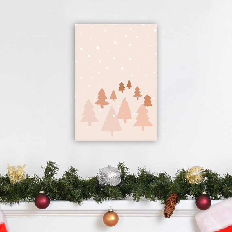 Winter Forest Christmas Art Print by Orara Studio A3 Black Frame