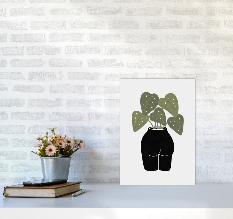 Butt-anical Vase Art Print by Orara Studios A3 Black Frame