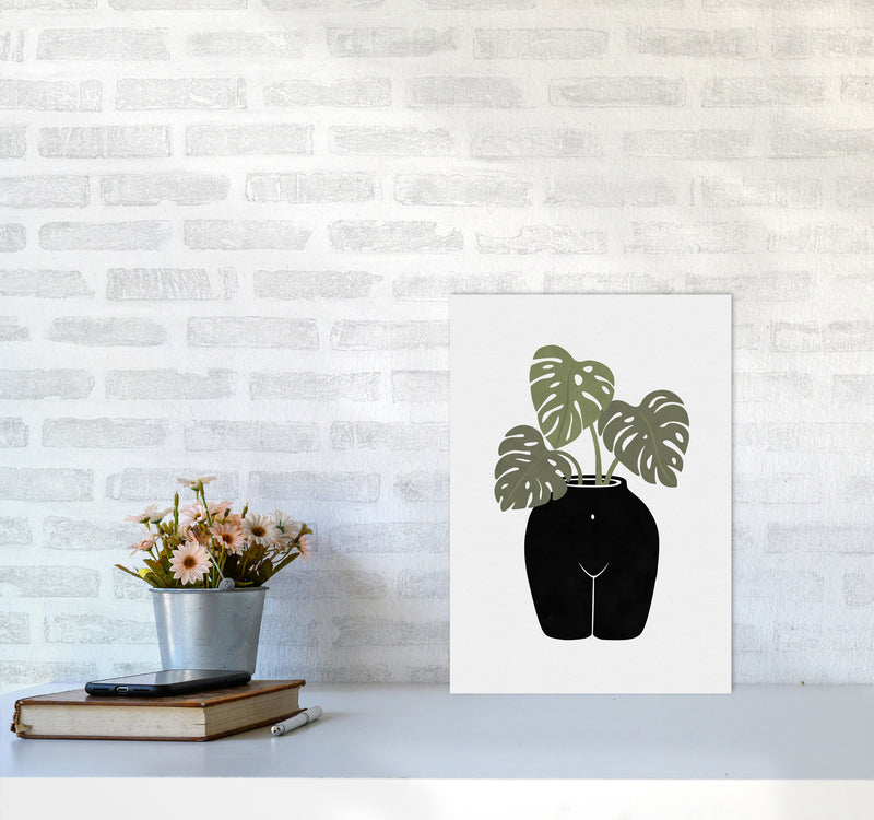 Body-tanical Vase Art Print by Orara Studios A3 Black Frame