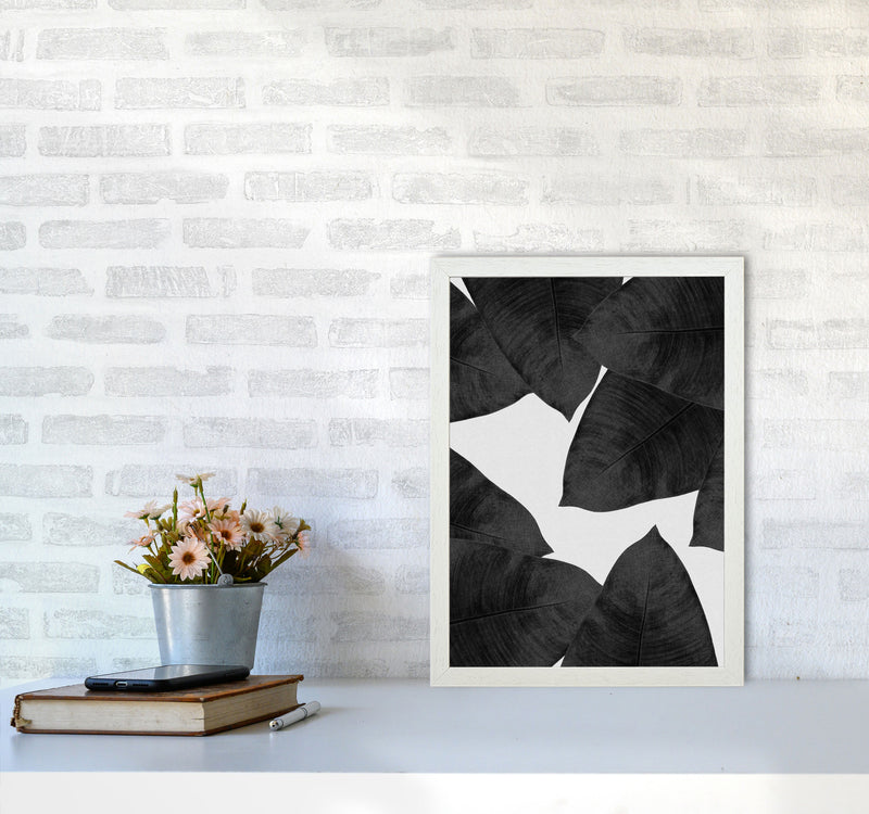 Banana Leaf Black & White II Print By Orara Studio A3 Oak Frame