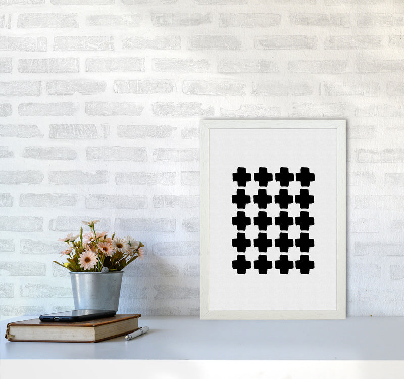 Black And White Abstract III Print By Orara Studio A3 Oak Frame