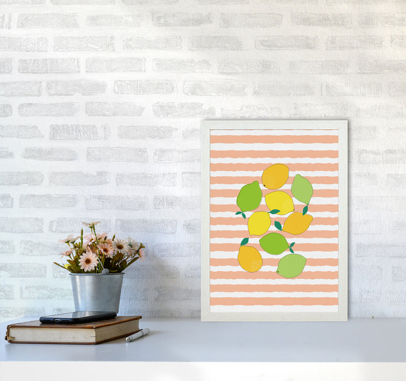 Citrus Crowd Print By Orara Studio, Framed Kitchen Wall Art A3 Oak Frame