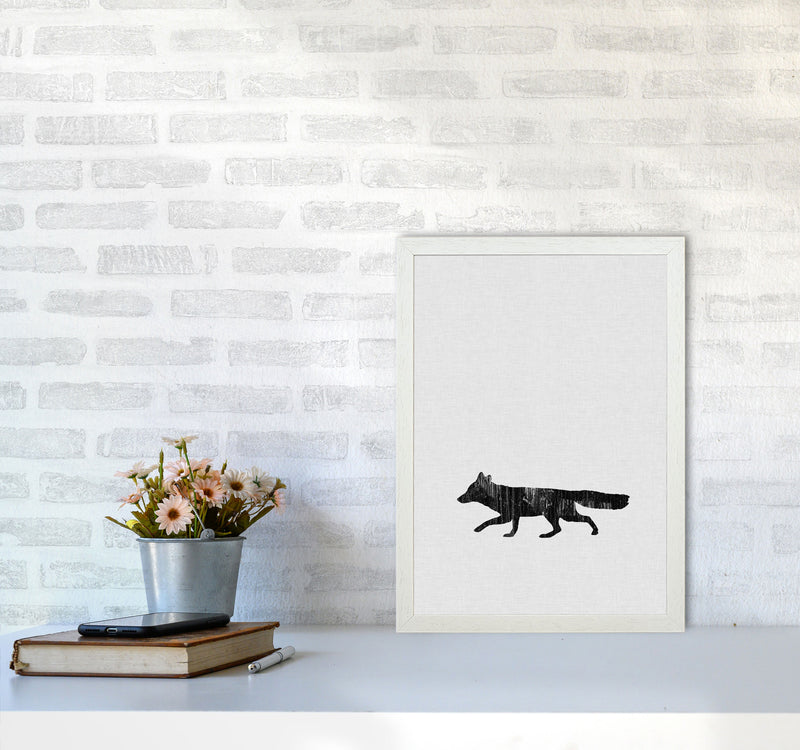 Fox Animal Art Print By Orara Studio Animal Art Print A3 Oak Frame
