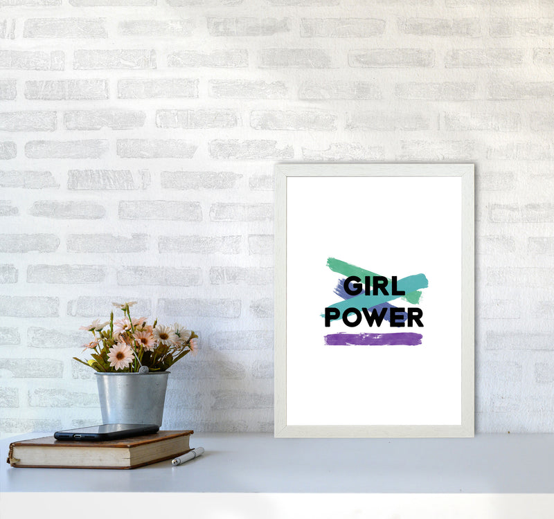 Girl Power Feminist Quote Print By Orara Studio A3 Oak Frame