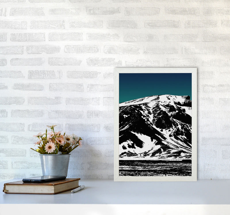 Iceland Mountains I Print By Orara Studio, Framed Botanical & Nature Art Print A3 Oak Frame