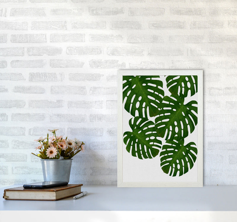 Monstera Leaf I Print By Orara Studio, Framed Botanical & Nature Art Print A3 Oak Frame
